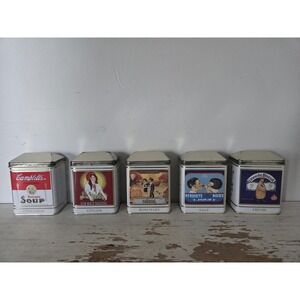 (5) Vintage Nabisco Brand Spice Tins 1993, Brand New
